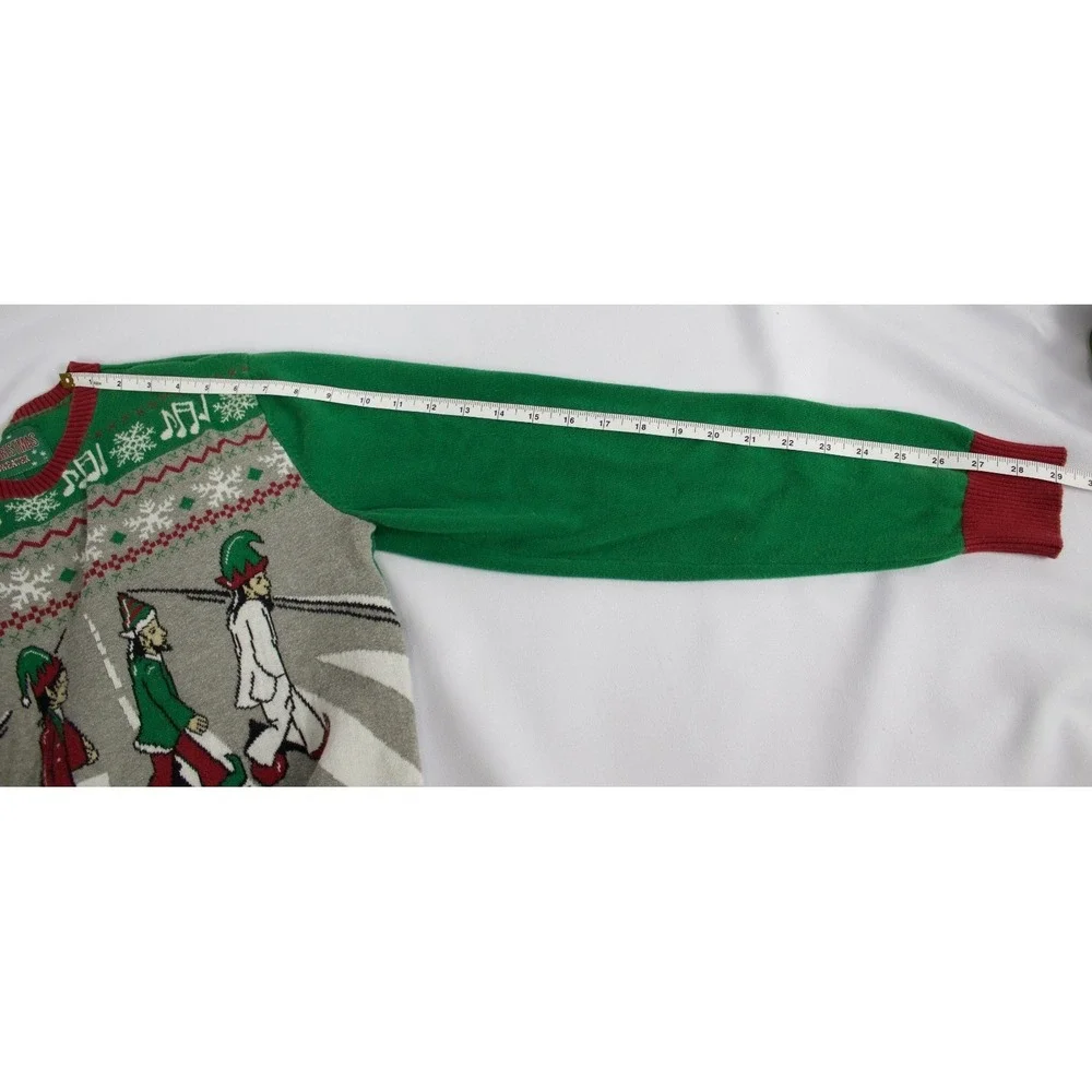 The Beatles Abbey Road Ugly Christmas Sweater Music‎ Fun Holiday Size Medium